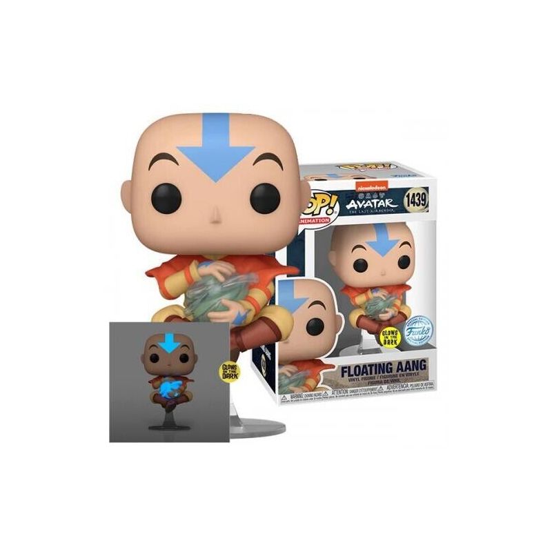 FUNKO POP 1439 AANG FLOATING GLOW IN THE DARK EXCLUSIVE VINYL FIGURE 9 CM