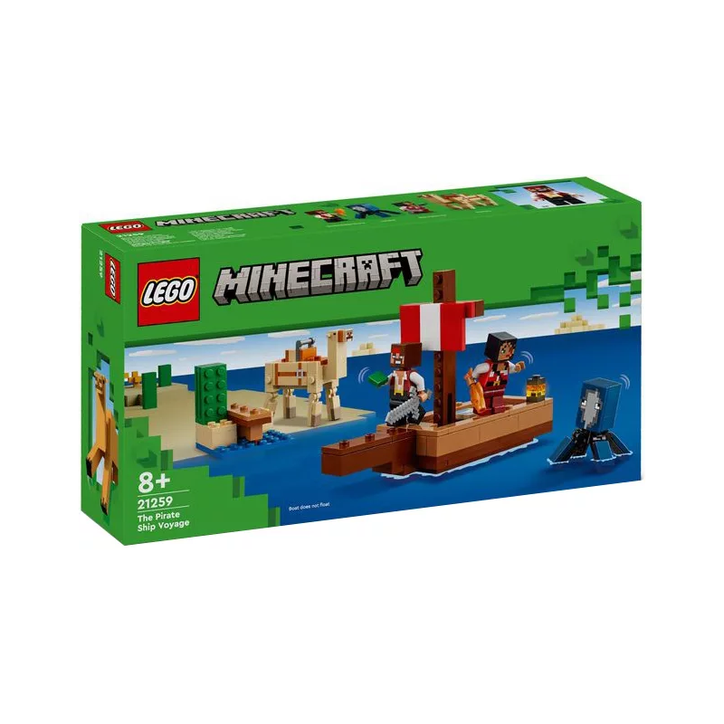 LEGO 21259 MINECRAFT IL VIAGGIO DEL GALEONE DEI PIRATI GIUGNO 2024