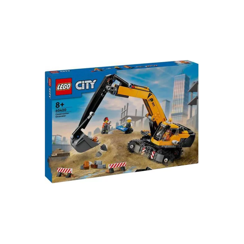 LEGO 60420 CITY ESCAVATORE DA CANTIERE GIALLO GIUGNO 2024