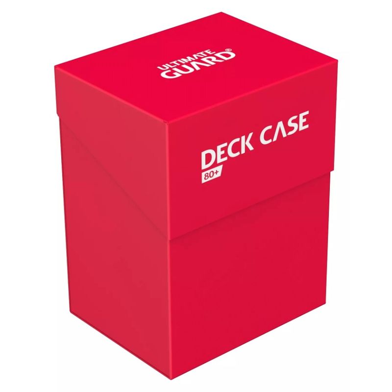 UGD010258 ULTIMATE GUARD DECK CASE 80+ STANDARD SIZE RED
