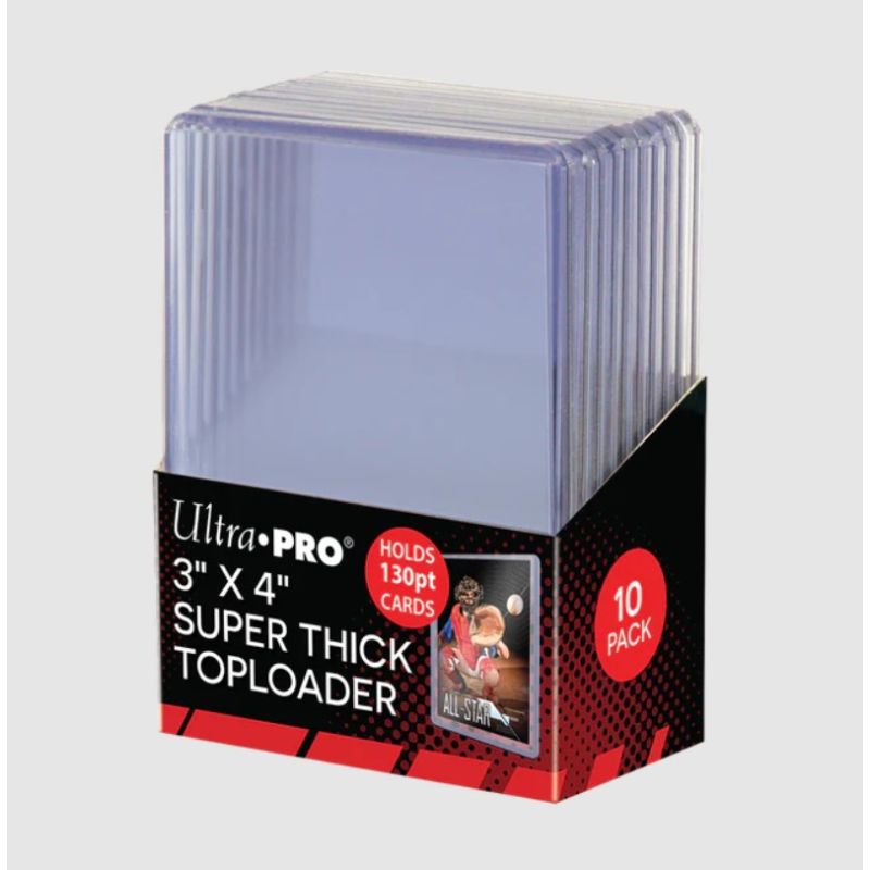 ULTRA PRO 200 TOPLOADER 3 X 4 - SUPER THICK 130PT - 10 PZ