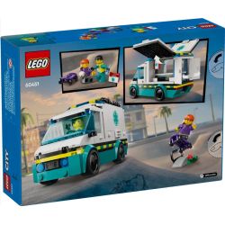 LEGO 60451 CITY AMBULANZA DI EMERGENZA GENNAIO 2024 2025 2026