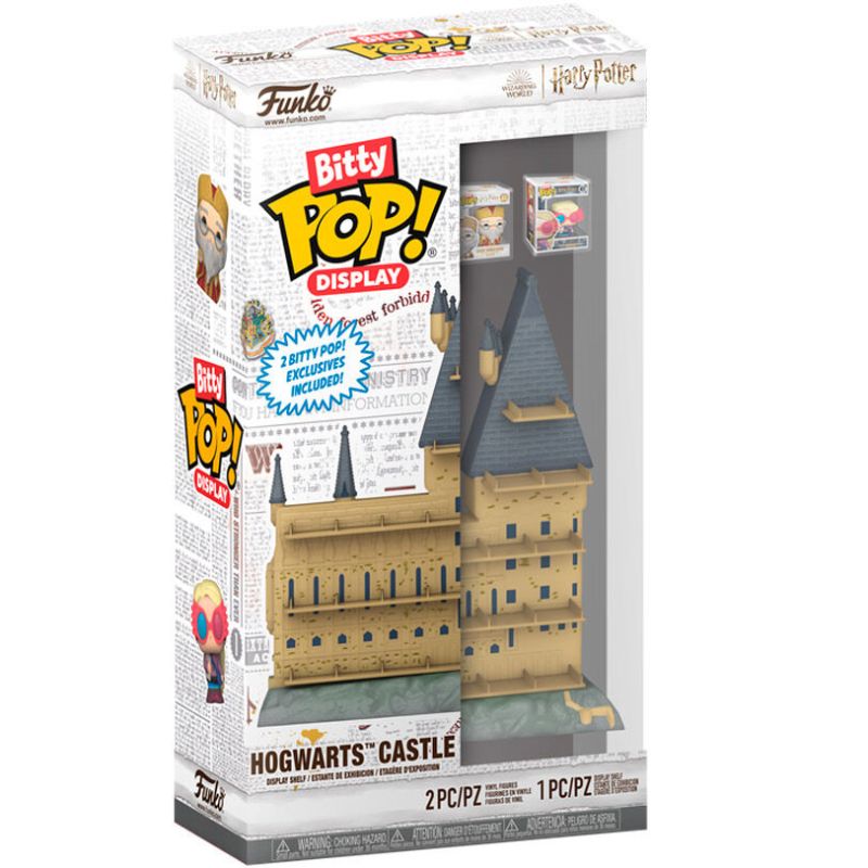 FUNKO BITTY POP VINYL FIGURE DISPLAY HOGWARTS CASTLE HARRY POTTER CON 2 PERSONAGGI 81294