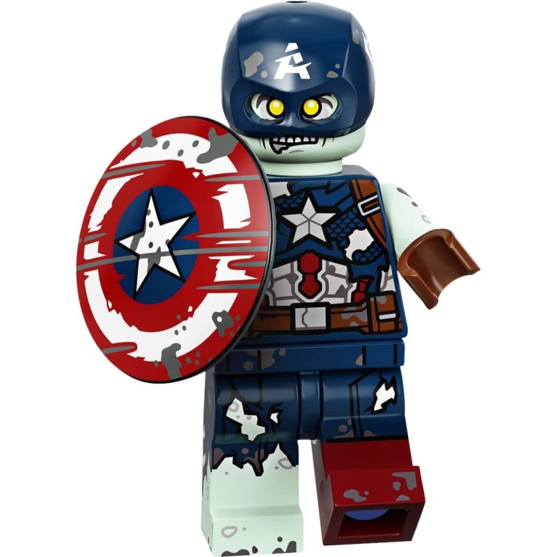 LEGO 71031 - 9 Zombie Captain America MINIFIGURE MARVEL SERIE 23 SETTEMBRE 2021