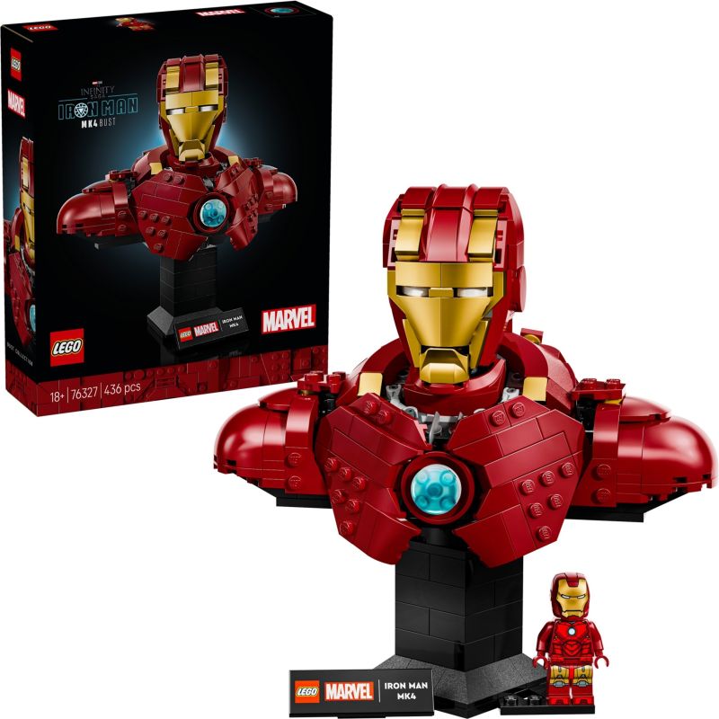 LEGO 76327 MARVEL BUSTO DI IRON MAN MK4 GIUGNO 2025