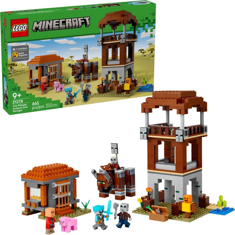 LEGO 21278 MINECRAFT L’AVAMPOSTO DEL SACCHEGGIATORE E PREDONE GIUGNO 2025
