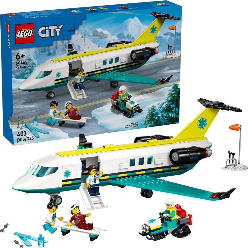 LEGO 60465 CITY AEREO AMBULANZA DI EMERGENZA GIUGNO 2025