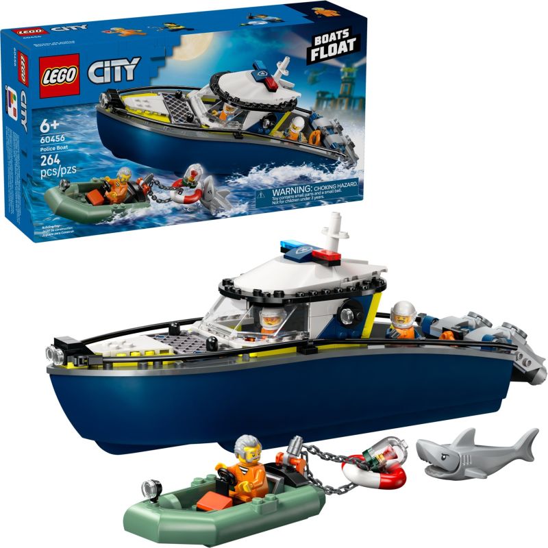 LEGO 60456 CITY INSEGUIMENTO DEL MOTOSCAFO DELLA POLIZIA GIUGNO 2025