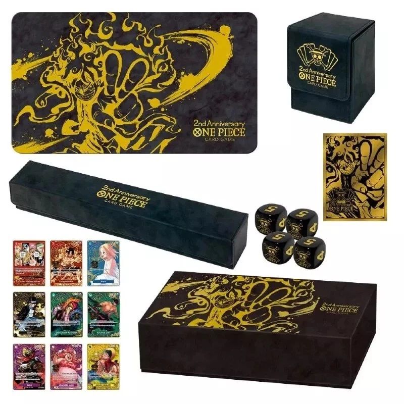BANDAI ONE PIECE JAPANESE CARD GAME STARTED 2ST ANNIVERSARY SET ENGLISH CARD CHIUSO IN BROWN BOX