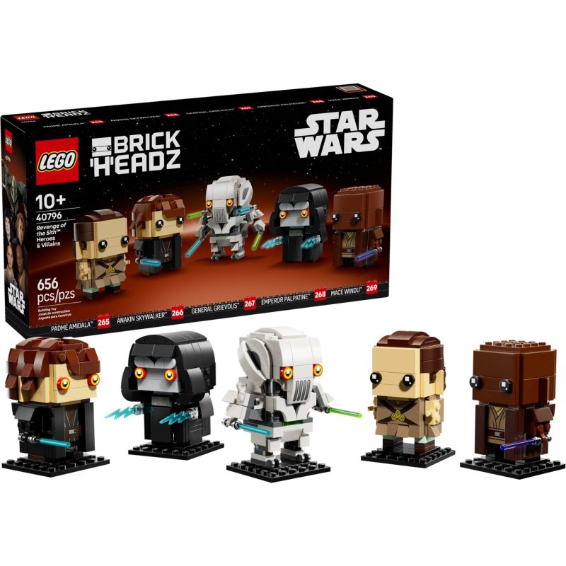 LEGO 40796 STAR WARS EROI E CATTIVI LA VENDETTA DEI SITH BRICKHEADZ 2025