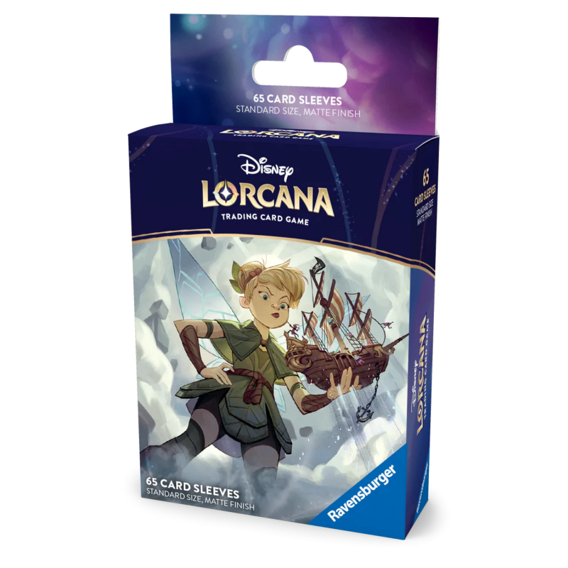 LORCANA - 65 BUSTE PROTETTIVE - SET 8 IL REGNO DI JAFAR GIANT FAIRY TINKER BELL