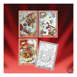 CUPHEAD OUT OF THE CARDS - OGNI 3 BOX IN OMAGGIO 3 CARTE MANCANTI E 1 CONTRACT - box chiuso sigillato