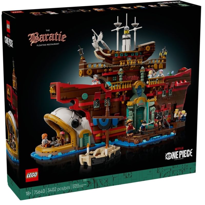 LEGO 75640 ONE PIECE BARATIE IL RISTORANTE GALLEGGIANTE SETTEMBRE 2025 2026