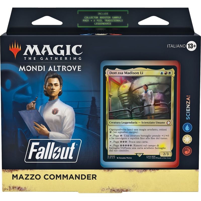 MAGIC UNIVERSES BEYOND FALLOUT COMMANDER DECK SCIENZA ITA