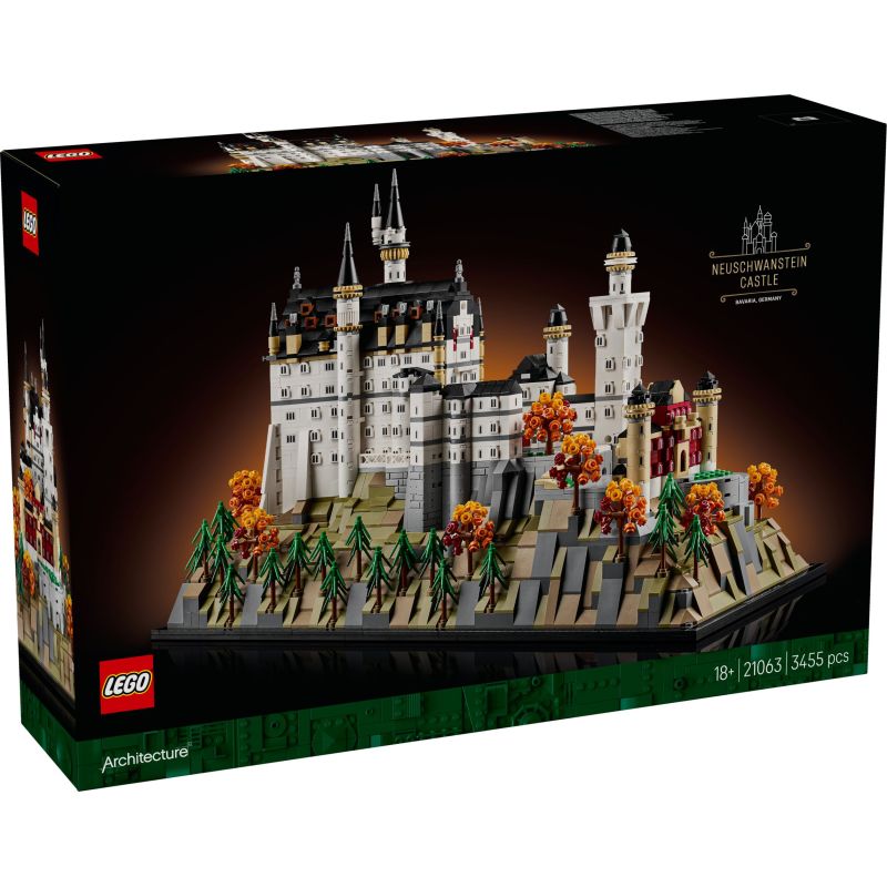 LEGO 21063 LEGO ARCHITECTURE CASTELLO DI NEUSCHWANSTEIN AGOSTO 2025 2026 2027 2028