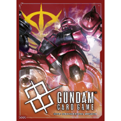 GUNDAM CARD GAME OFFICIAL SLEEES 1 CHAR'S ZAKU / ZEON 70 SLEEVES STANDARD SIZE