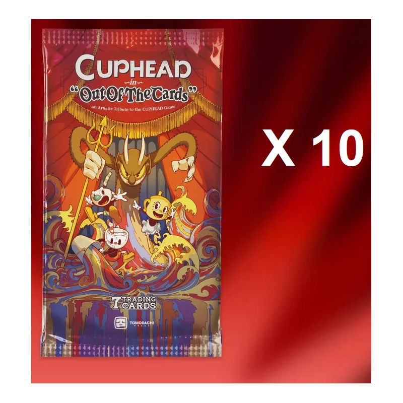 CUPHEAD OUT OF THE CARDS 10 BUSTINE SFUSE CHIUSE SIGILLATE