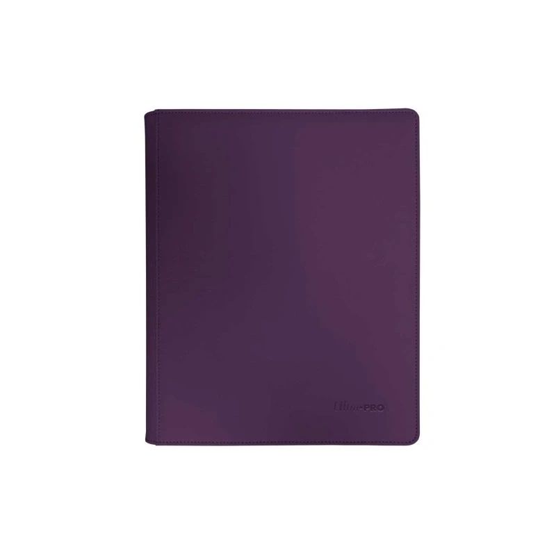 ALBUM ULTRA-PRO VIVID ZIPPERED 9-POCKET PRO-BINDER - MIDNIGHT PLUM - VIOLA SCURO 360 CARTE