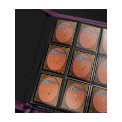 ALBUM ULTRA-PRO VIVID ZIPPERED 9-POCKET PRO-BINDER - MIDNIGHT PLUM - VIOLA SCURO 360 CARTE