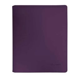 ALBUM ULTRA-PRO VIVID ZIPPERED 9-POCKET PRO-BINDER - MIDNIGHT PLUM - VIOLA SCURO 360 CARTE