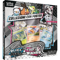 POKEMON SV10.5 COLLEZIONE CON POSTER LUCE NERA FUOCO BIANCO