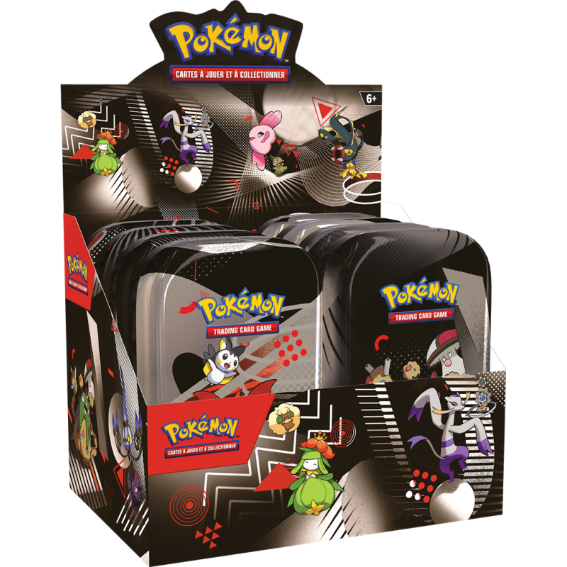 POKEMON SV10.5 MINI TIN UNIMA SET 8 PEZZI LUCE NERA FUOCO BIANCO