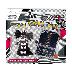 POKEMON SV10.5 COLLEZIONE CON ADESIVI BLISTER 3 BUSTE FUOCO BIANCO