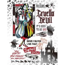 PUZZLE CRUDELIA DE MON LA CARICA DEI 101 DISNEY 300 PEZZI 16X21 CM MADE IN JAPAN