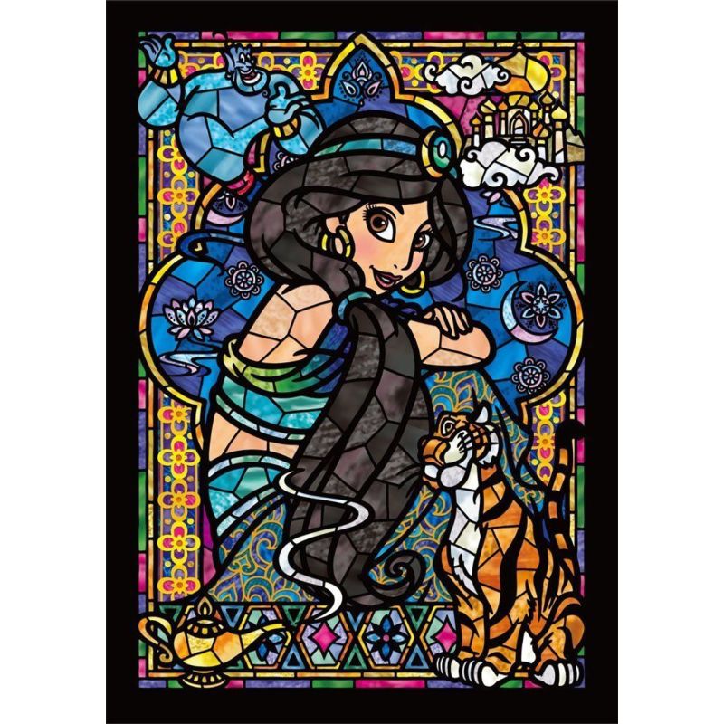CRYSTAL PUZZLE JASMINE DISNEY 21,3X28,8CM 266 PEZZI MADE IN JAPAN