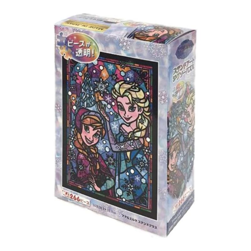 CRYSTAL PUZZLE FROZEN ANNA E ELSA DISNEY 21,3X28,8CM  266 PEZZI MADE IN JAPAN