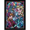 CRYSTAL PUZZLE FROZEN ANNA E ELSA DISNEY 21,3X28,8CM  266 PEZZI MADE IN JAPAN