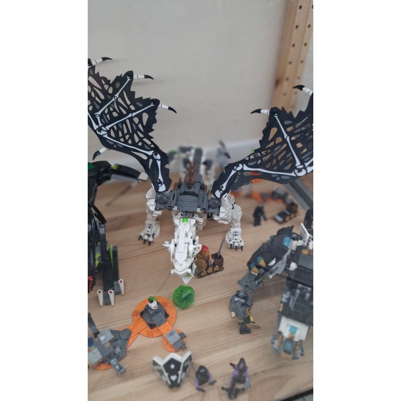 LEGO 71721 NINJAGO DRAGO DELLO STREGONE TESCHIO USATO COMPLETO