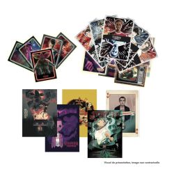 WONDER BOX STRANGER THINGS contiene: 50 card collezionabili10 card effetto metal5 card xxl1 magazine con curiosità e ..1 poster