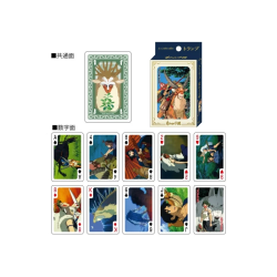 CARTE DA POKER/SCALA PRINCIPESSA MONONOKE STUDIO GHIBLI JAPAN