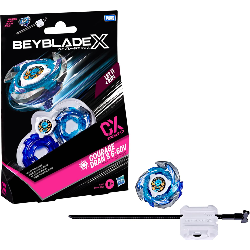 Hasbro BEYBLADE-X Starter Pack, Courage Dran S 6-60V CX, trottola e Lanciatore