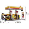 CaDA Benzinaio Shell 305 Pezzi con luci a LED