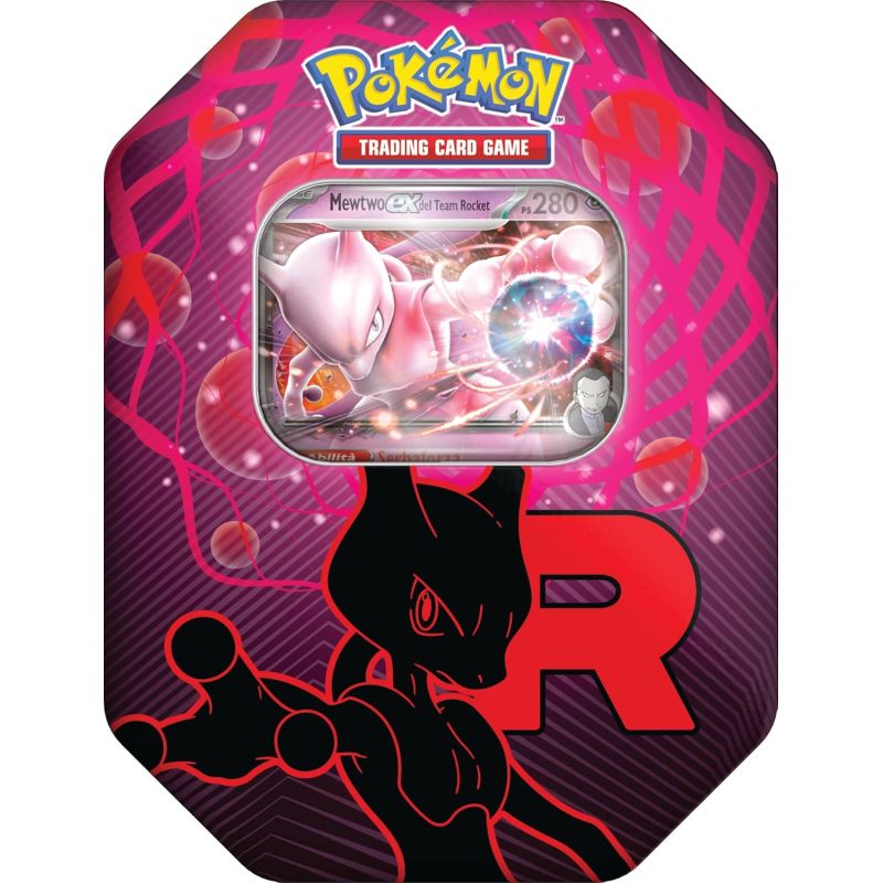 POKEMON TIN DA COLLEZIONE TEAM ROCKET MEWTWO-EX