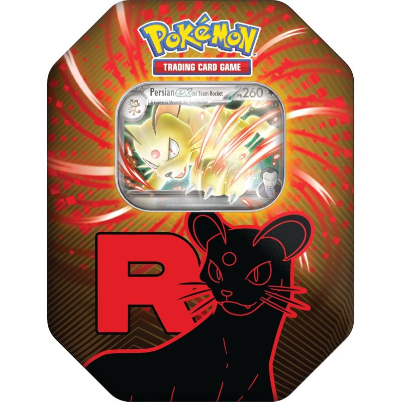 POKEMON TIN DA COLLEZIONE TEAM ROCKET PERSIAN-EX