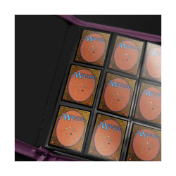 ALBUM ULTRA-PRO VIVID ZIPPERED 12-POCKET PRO-BINDER - MIDNIGHT PLUM - VIOLA SCURO 480 CARTE 12 TASCHE 4X3