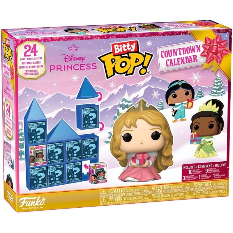 FUNKO BITTY POP DISNEY PRINCESS HOLIDAY CALENDARIO DELL'AVVNETO NATALE COUNTDOWN CALENDAR 87001