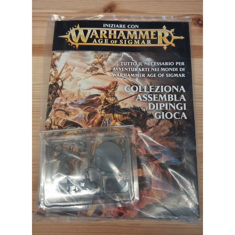 RIVISTA INIZIARE CON WARHAMMER AGE OF SIGMAR CON MINIATURA