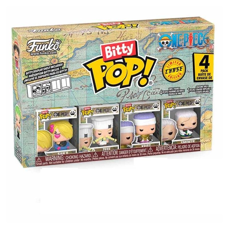 FUNKO BITTY POP SANJI ONE PIECE VINYL FIGURE 4 PEZZI 86894