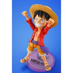 BANDAI World Collectible Figure x S.H.Figuarts ONE PIECE MONKEY.DLUFFY 75mm