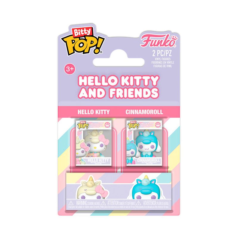 FUNKO BITTY POP HELLO KITTY & CINNAMORROL  VINYL FIGURE - 2 PZ 88928
