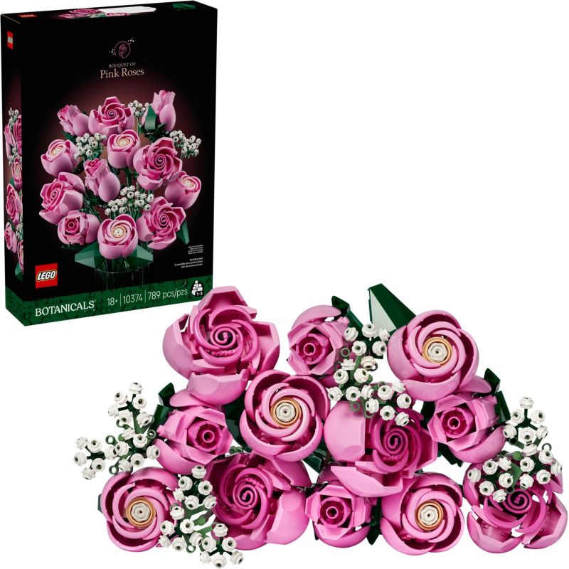 LEGO 10374 BOTANICALS BOUQUET DI ROSE ROSA