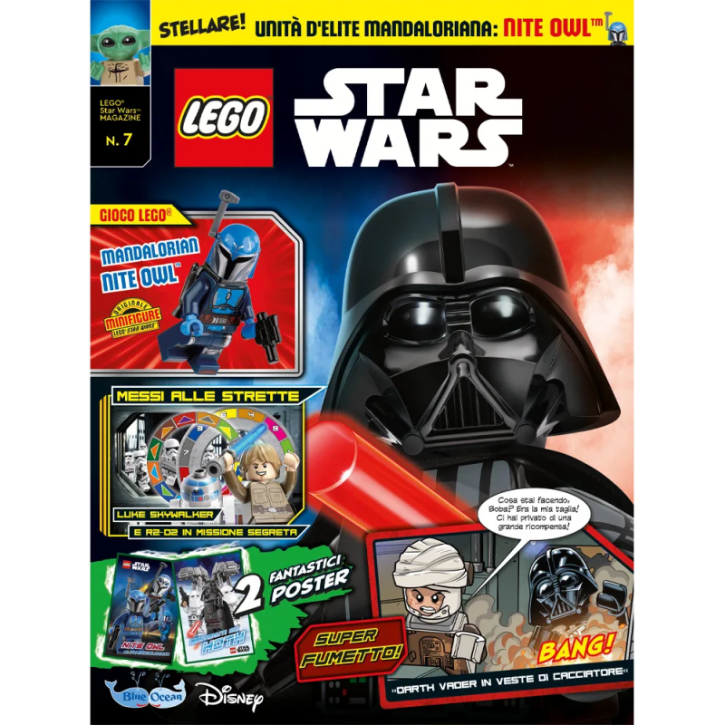LEGO STAR WARS N. 7 - MANDALORIAN NITE OWL BLUE OCEAN