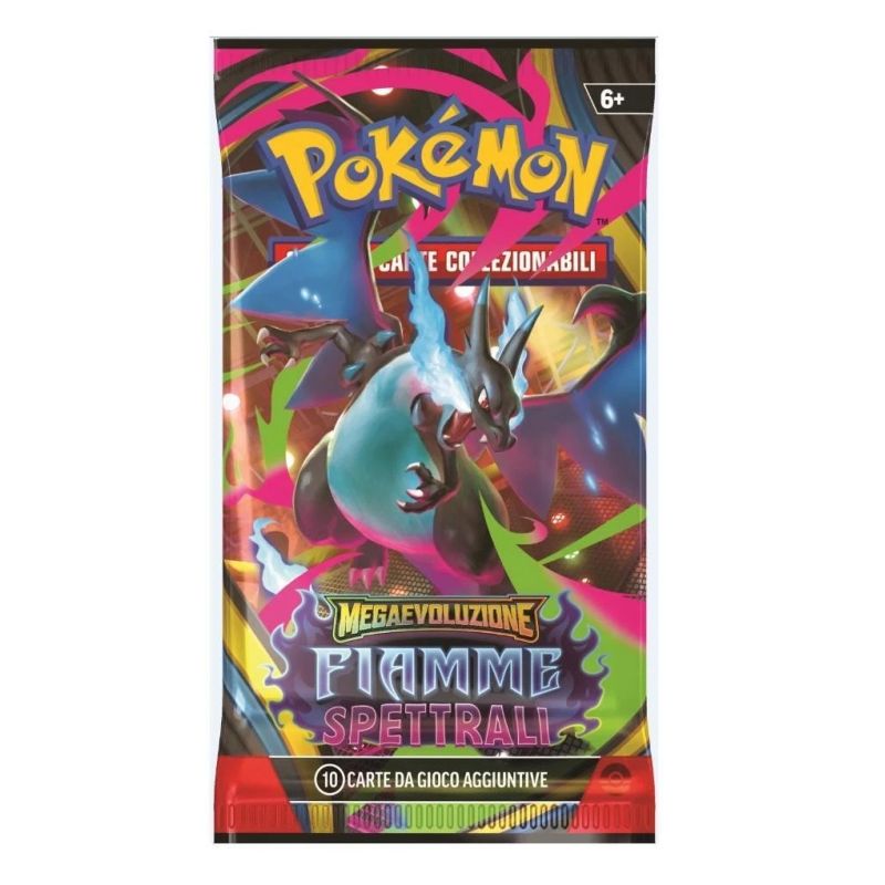 POKEMON MEGAEVOLUZIONE FIAMME SPETTRALI BUSTINA DA 10 CARTE
