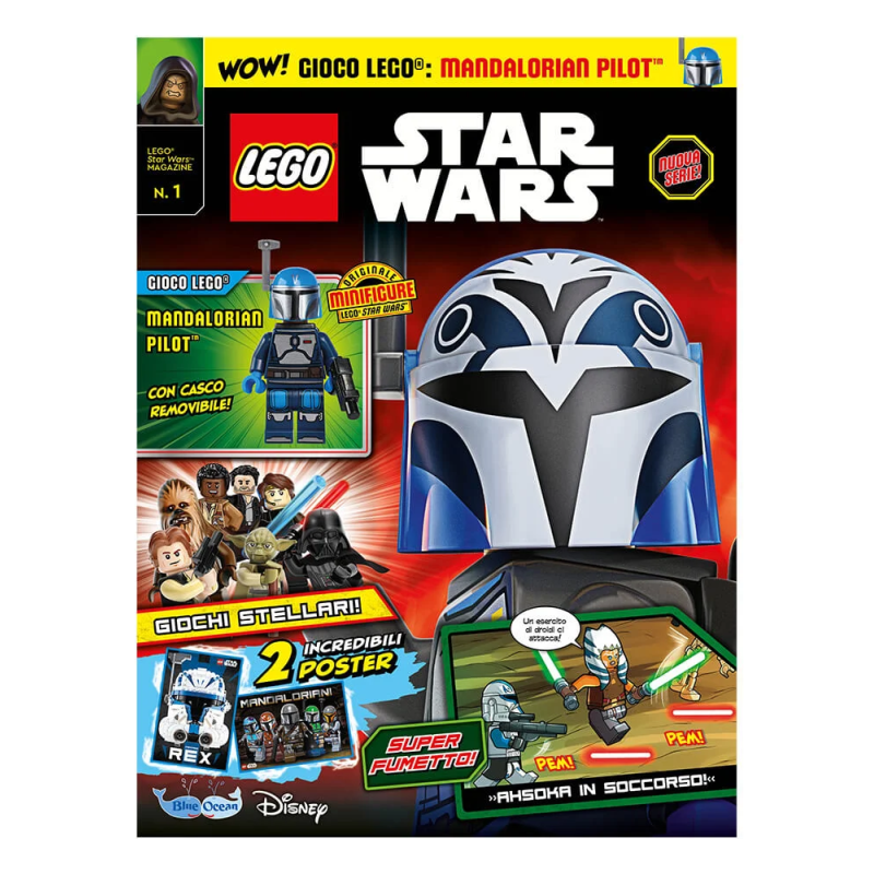 LEGO STAR WARS N. 1 - MANDALORIAN PILOT BLUE OCEAN