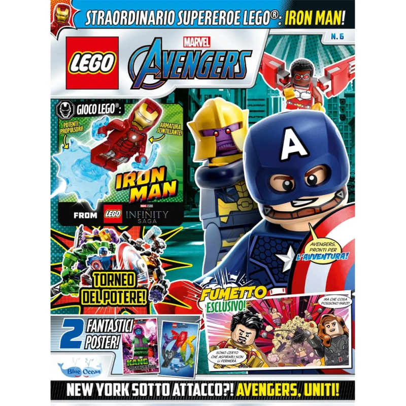LEGO AVENGERS N.6 - IRON MAN BLUE OCEAN