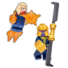 LEGO AVENGERS SPECIALE N. 2 - THANOS + CAPTAIN MARVEL BLUE OCEAN